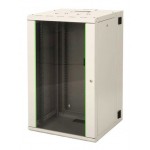 Шкаф коммутационный Lande Proline (LN-PR20U6060-LG-111) настенный 20U 600x600мм пер.дв.стекл задн.дв.стал.лист направл.под закл.гайки 100кг серый 495мм 43кг 996мм IP20 сталь