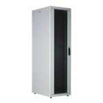 Шкаф коммутационный Lande DYNAmic Basic (LN-DB22U6080-LG-BAAA) напольный 22U 600x800мм пер.дв.стекл задн.дв.стал.лист направл.под закл.гайки 600кг серый 43кг 1125мм IP20 сталь