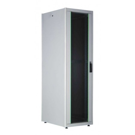 Шкаф коммутационный Lande DYNAmic Basic (LN-DB22U6080-LG-BAAA) напольный 22U 600x800мм пер.дв.стекл задн.дв.стал.лист направл.под закл.гайки 600кг серый 43кг 1125мм IP20 сталь