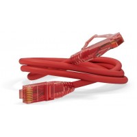 Патч-корд Hyperline PC-LPM-UTP-RJ45-RJ45-C5e-1M-LSZH-RD PC-LPM-UTP-RJ45-RJ45-C5E-1M UTP RJ-45 вил.-вилка RJ-45 кат.5E 1м красный LSZH (уп.:1шт) 24AWG