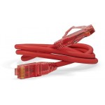 Патч-корд Hyperline PC-LPM-UTP-RJ45-RJ45-C5e-0.3M-LSZH-RD PC-LPM-UTP-RJ45-RJ45-C5E-0.3M UTP RJ-45 вил.-вилка RJ-45 кат.5E 0.3м красный LSZH (уп.:1шт) 24AWG