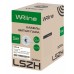 Кабель информационный WRline WR-UTP-4P-C5E-L-LSZH-GY кат.5E U/UTP 4 пары 24AWG 0.48AWG LSZH внутренний 305м серый
