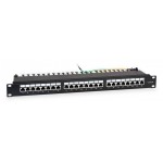 Патч-панель WRline WR-PL-24-C5E-SH-D 19" 1U 24xRJ45 кат.5e FTP