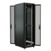 Шкаф коммутационный WRline (WR-TT-2266-DD-RAL9004) напольный 22U 600x600мм пер.дв.перфор.2ств. задн.дв.перфор.2-хст. 2 бок.пан. направл.под винты 800кг черный 510мм 1166мм IP20 сталь