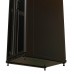Шкаф коммутационный WRline (WR-TT-2266-DD-RAL9004) напольный 22U 600x600мм пер.дв.перфор.2ств. задн.дв.перфор.2-хст. 2 бок.пан. направл.под винты 800кг черный 510мм 1166мм IP20 сталь