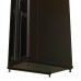 Шкаф коммутационный WRline (WR-TT-2268-DD-RAL9004) напольный 22U 600x800мм пер.дв.перфор.2ств. задн.дв.перфор.2-хст. 2 бок.пан. 800кг черный 710мм 65.8кг 1166мм IP20 сталь