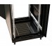 Шкаф коммутационный WRline (WR-TT-2268-AS-RAL9004) напольный 22U 600x800мм пер.дв.стекл задн.дв.стал.лист 2 бок.пан. 800кг черный 710мм 1166мм IP20 сталь