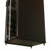 Шкаф коммутационный WRline (WR-TT-2268-AS-RAL9004) напольный 22U 600x800мм пер.дв.стекл задн.дв.стал.лист 2 бок.пан. 800кг черный 710мм 1166мм IP20 сталь