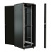 Шкаф серверный WRline (WR-TT-2261-AS-RAL9004) напольный 22U 600x1000мм пер.дв.стекл задн.дв.стал.лист 2 бок.пан. 800кг черный 910мм 81.7кг 1166мм IP20 сталь