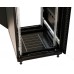 Шкаф серверный WRline (WR-TT-2261-AS-RAL9004) напольный 22U 600x1000мм пер.дв.стекл задн.дв.стал.лист 2 бок.пан. 800кг черный 910мм 81.7кг 1166мм IP20 сталь