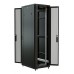 Шкаф коммутационный WRline (WR-TT-2766-DD-RAL9004) напольный 27U 600x600мм пер.дв.перфор.2ств. задн.дв.перфор.2-хст. 2 бок.пан. направл.под винты 800кг черный 510мм 1388мм IP20 сталь