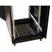 Шкаф коммутационный WRline (WR-TT-2766-AS-RAL9004) напольный 27U 600x600мм пер.дв.стекл задн.дв.стал.лист 2 бок.пан. направл.под винты 800кг черный 510мм 1388мм IP20 сталь