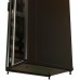 Шкаф серверный WRline (WR-TT-2761-AS-RAL9004) напольный 27U 600x1000мм пер.дв.стекл задн.дв.стал.лист 2 бок.пан. 800кг черный 910мм 87.4кг 1388мм IP20 сталь
