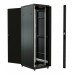 Шкаф коммутационный WRline (WR-TT-3268-AS-RAL9004) напольный 32U 600x800мм пер.дв.стекл задн.дв.стал.лист 2 бок.пан. 800кг черный 710мм 1610мм IP20 сталь