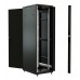 Шкаф серверный WRline (WR-TT-3261-AS-RAL9004) напольный 32U 600x1000мм пер.дв.стекл задн.дв.стал.лист 2 бок.пан. 800кг черный 910мм 101кг 1610мм IP20 сталь
