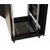 Шкаф коммутационный WRline (WR-TT-4266-AS-RAL9004) напольный 42U 600x600мм пер.дв.стекл задн.дв.стал.лист 2 бок.пан. направл.под винты 800кг черный 510мм 2055мм IP20 сталь
