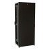 Шкаф коммутационный WRline (WR-TT-4268-AS-RAL9004) напольный 42U 600x800мм пер.дв.стекл задн.дв.стал.лист 2 бок.пан. 800кг черный 710мм 2055мм IP20 сталь