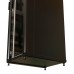 Шкаф коммутационный WRline (WR-TT-4268-AS-RAL9004) напольный 42U 600x800мм пер.дв.стекл задн.дв.стал.лист 2 бок.пан. 800кг черный 710мм 2055мм IP20 сталь