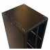 Шкаф коммутационный WRline (WR-TT-4288-DD-RAL9004) напольный 42U 800x800мм пер.дв.перфор.2ств. задн.дв.перфор.2-хст. 2 бок.пан. 800кг черный 710мм 2055мм IP20 сталь