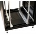 Шкаф коммутационный WRline (WR-TT-4288-DD-RAL9004) напольный 42U 800x800мм пер.дв.перфор.2ств. задн.дв.перфор.2-хст. 2 бок.пан. 800кг черный 710мм 2055мм IP20 сталь