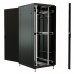 Шкаф коммутационный WRline (WR-TT-4288-AS-RAL9004) напольный 42U 800x800мм пер.дв.стекл задн.дв.стал.лист 2 бок.пан. 800кг черный 710мм 2055мм IP20 сталь