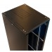 Шкаф коммутационный WRline (WR-TT-4288-AS-RAL9004) напольный 42U 800x800мм пер.дв.стекл задн.дв.стал.лист 2 бок.пан. 800кг черный 710мм 2055мм IP20 сталь