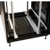 Шкаф коммутационный WRline (WR-TT-4288-AS-RAL9004) напольный 42U 800x800мм пер.дв.стекл задн.дв.стал.лист 2 бок.пан. 800кг черный 710мм 2055мм IP20 сталь