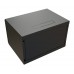Шкаф коммутационный WRline (WR-TW-0645-GP-RAL9004) настенный 6U 600x450мм пер.дв.стекл 2 бок.пан. направл.под винты 60кг черный 350мм 367мм IP20 сталь