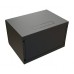 Шкаф коммутационный WRline (WR-TW-0645-SR-RAL9004) настенный 6U 600x450мм пер.дв.металл 2 бок.пан. направл.под винты 60кг черный 350мм 367мм IP20 сталь