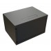Шкаф коммутационный WRline (WR-TW-0666-GP-RAL9004) настенный 6U 600x600мм пер.дв.стекл 2 бок.пан. направл.под винты 60кг черный 500мм 367мм IP20 сталь