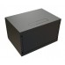 Шкаф коммутационный WRline (WR-TW-0966-SR-RAL9004) настенный 9U 600x600мм пер.дв.металл 2 бок.пан. 60кг черный 500мм 500мм IP20 сталь