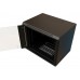 Шкаф коммутационный WRline (WR-TW-1266-GP-RAL9004) настенный 12U 600x600мм пер.дв.стекл 2 бок.пан. направл.под винты 60кг черный 500мм 650мм IP20 сталь