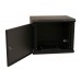 Шкаф коммутационный WRline (WR-TW-1545-SR-RAL9004) настенный 15U 600x450мм пер.дв.металл 2 бок.пан. направл.под винты 60кг черный 370мм 775мм IP20 сталь