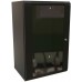 Шкаф коммутационный WRline (WR-TW-1866-GP-RAL9004) настенный 18U 600x600мм пер.дв.стекл 2 бок.пан. направл.под винты 60кг черный 520мм 908мм IP20 сталь