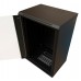 Шкаф коммутационный WRline (WR-TW-1866-GP-RAL9004) настенный 18U 600x600мм пер.дв.стекл 2 бок.пан. направл.под винты 60кг черный 520мм 908мм IP20 сталь