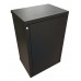Шкаф коммутационный WRline (WR-TW-1866-SR-RAL9004) настенный 18U 600x600мм пер.дв.металл 2 бок.пан. направл.под винты 60кг черный 520мм 908мм IP20 сталь