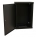 Шкаф коммутационный WRline (WR-TW-1866-SR-RAL9004) настенный 18U 600x600мм пер.дв.металл 2 бок.пан. направл.под винты 60кг черный 520мм 908мм IP20 сталь