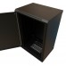 Шкаф коммутационный WRline (WR-TW-1866-SR-RAL9004) настенный 18U 600x600мм пер.дв.металл 2 бок.пан. направл.под винты 60кг черный 520мм 908мм IP20 сталь