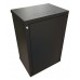 Шкаф коммутационный WRline (WR-TW-2245-SR-RAL9004) настенный 22U 600x450мм пер.дв.металл 2 бок.пан. направл.под винты 60кг черный 370мм 1086мм IP20 сталь