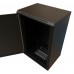 Шкаф коммутационный WRline (WR-TW-2245-SR-RAL9004) настенный 22U 600x450мм пер.дв.металл 2 бок.пан. направл.под винты 60кг черный 370мм 1086мм IP20 сталь