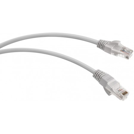 Патч-корд WRline WR-PC-RJ45-UTP-5E-1-GY UTP RJ-45 вил.-вилка RJ-45 кат.5E 1м серый LSZH