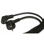 Шнур питания Hyperline PWC-IEC13A-SHM-1.8-BK Schuko-C13 проводник.:3x0.75мм2 1.8м 10А (упак.:1шт) черный