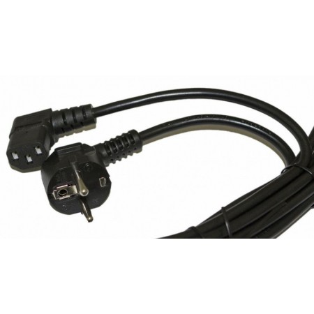 Шнур питания Hyperline PWC-IEC13A-SHM-1.8-BK Schuko-C13 проводник.:3x0.75мм2 1.8м 10А (упак.:1шт) черный