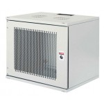 Шкаф коммутационный Lande NetBox Soho (LN-SH09U5440-LG-F0-3) настенный 9U 540x400мм пер.дв.перфор. задн.дв.стал.лист несъемн.бок.пан. направл.под закл.гайки 80кг серый 310мм 11.7кг 460мм IP20 сталь