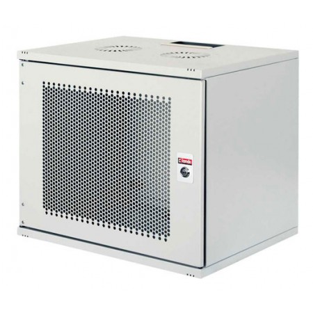 Шкаф коммутационный Lande NetBox Soho (LN-SH09U5440-LG-F0-3) настенный 9U 540x400мм пер.дв.перфор. задн.дв.стал.лист несъемн.бок.пан. направл.под закл.гайки 80кг серый 310мм 11.7кг 460мм IP20 сталь