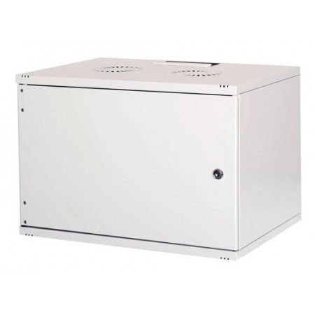Шкаф коммутационный Lande NetBox Soho (LN-SH12U5440-BL-F0-2) настенный 12U 540x400мм пер.дв.металл задн.дв.стал.лист несъемн.бок.пан. направл.под закл.гайки 80кг черный 310мм 13.2кг 595мм IP20 сталь