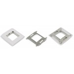 Панель Hyperline FP-M45-1-WH лицевая 80x80 2xMosaic белый