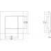 Панель Hyperline FP-M45-1-WH лицевая 80x80 2xMosaic белый