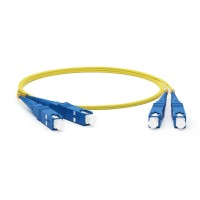 Патч-корд Hyperline FC-D2-9-SC/UR-SC/UR-H-1M-LSZH-YL FC-D2-9-SC/UR-SC/UR-H-1M 2x9/125 OS1/OS2 SC дуплекс-CS дуплекс 1м LSZH желтый