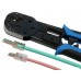 Инструмент обжимной Hyperline HL-3H00010 для RJ-45/RJ-12 (упак:1шт) черный/голубой